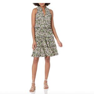 Tommy Hilfiger Tiered Ruffle Shirt Career Floral Size 2